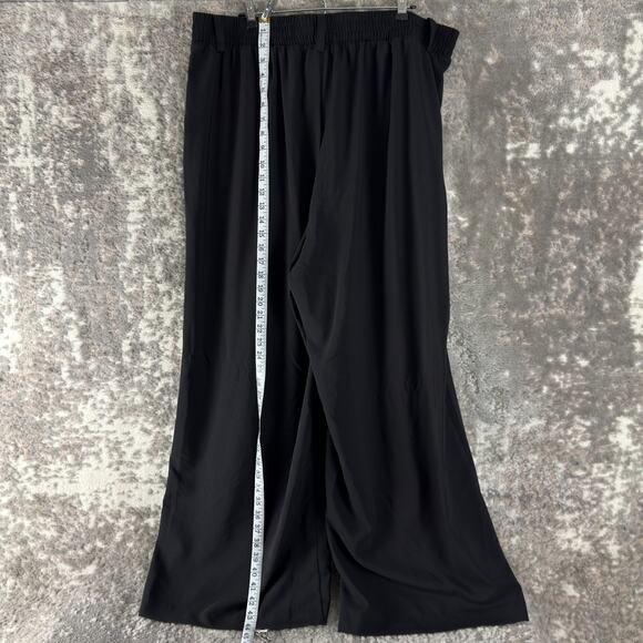 NEW Torrid Plus Size 18 Wide Leg Pants Black Pleated Button Zip Pocket Career - Picture 2 of 9